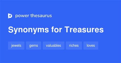 treasures synonym thesaurus.
